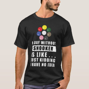 Camiseta Diseño Divertido de Snooker