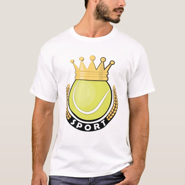 Camiseta Diseño Divertido de Tenis (Anverso)