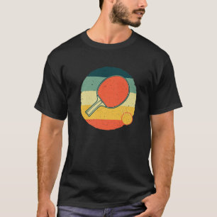 Camiseta Diseño divertido de tenis de mesa para hombres Pin