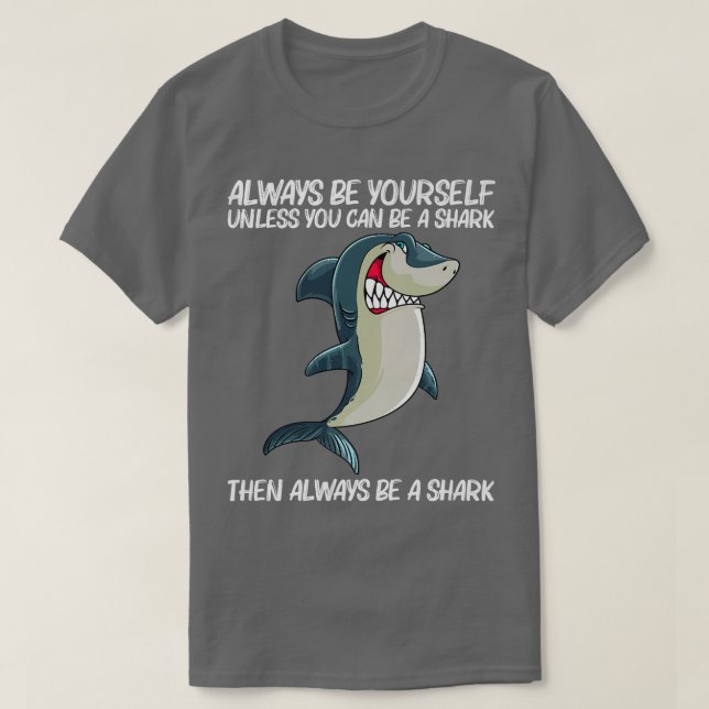 Camiseta Diseño divertido de tiburones para hombres mujeres (Diseño del anverso)