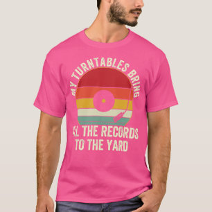 Camiseta Diseño Divertido de Tornamesa de DJ Disc Jockey
