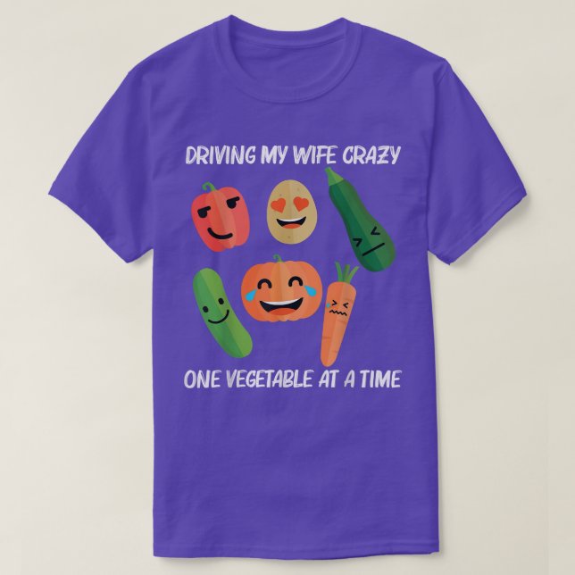 Camiseta Diseño divertido de verduras para hombres con vida (Diseño del anverso)