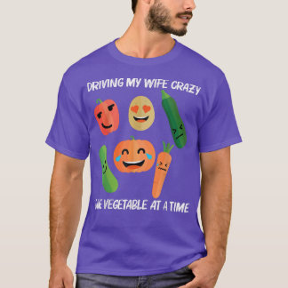 Camiseta Diseño divertido de verduras para hombres con vida