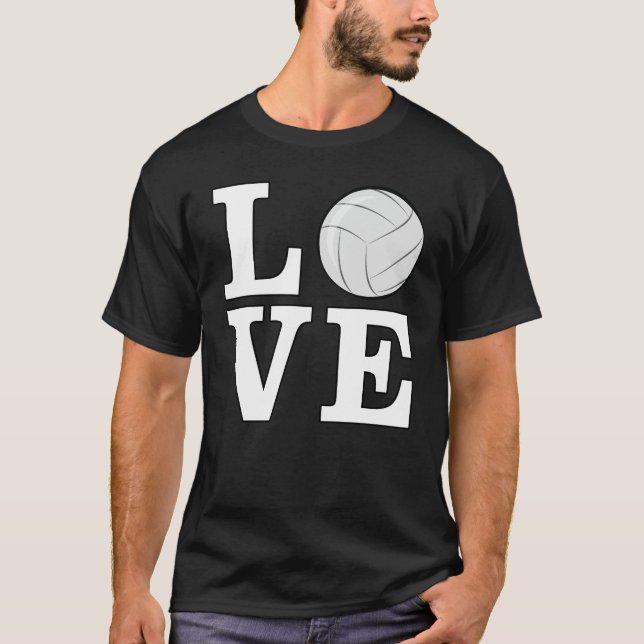 Camiseta Diseño divertido de voleibol (Anverso)