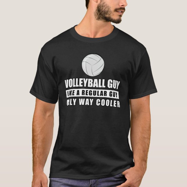 Camiseta Diseño divertido de voleibol (Anverso)