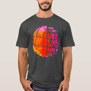 Camiseta Diseño divertido de voleibol para mujeres Chicas v