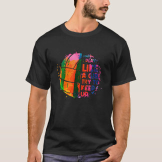 Camiseta Diseño divertido de voleibol para mujeres Chicas v