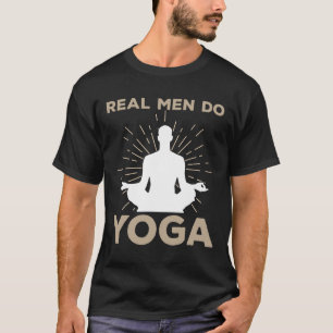 Camiseta Diseño Divertido de Yoga para Hombres Chicos Postu