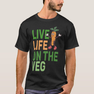 Camiseta Diseño divertido de zanahoria basado en plantas co