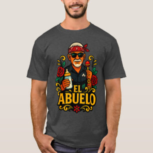 Camiseta Diseño divertido del abuelo para abuelos mexicanos