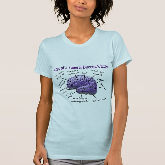 Camiseta Diseño divertido del cerebro del director de (Anverso)