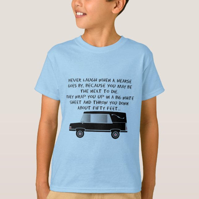 Camiseta Diseño divertido del coche fúnebre del director de (Anverso)