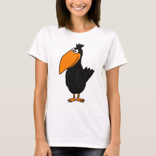 Camiseta Diseño divertido del cuervo del BB