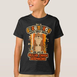 Camiseta Diseño Divertido del Día de la Marmota - Primavera