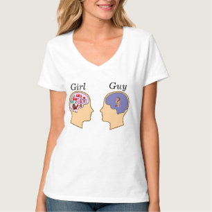 Camiseta Diseño divertido del individuo del chica V