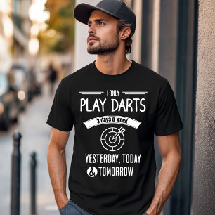 Camiseta Diseño divertido del jugador de dardos