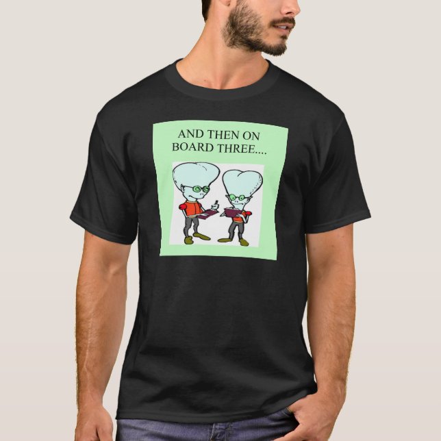 Camiseta diseño divertido del jugador de puente (Anverso)