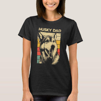 Camiseta Diseño divertido del mejor Husky para papá hombres
