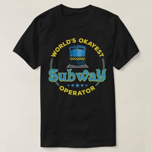 Camiseta diseño divertido del operador del metro Train Cond (Diseño del anverso)
