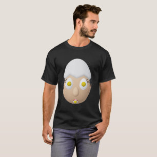 Camiseta Diseño divertido del personaje de huevo RG y RA