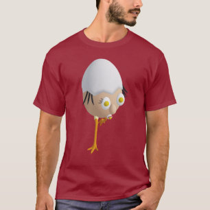 Camiseta Diseño divertido del personaje de huevo RG y RA