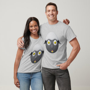 Camiseta Diseño divertido del personaje de huevo RG y RA