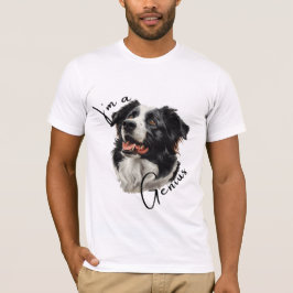 Camiseta Diseño divertido e inteligente de Border Collie "S