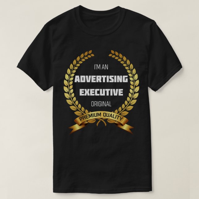 Camiseta Diseño Divertido Ejecutivo de Publicidad (Diseño del anverso)