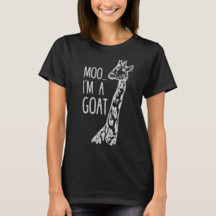 Camiseta Diseño divertido Giraffe Moo I'm A Goat Farm Zoo A