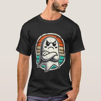 Camiseta Diseño divertido Halloween Fantasma enojado para h
