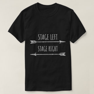 Camiseta Diseño divertido izquierda de escenario derecha de