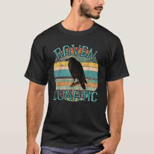 Camiseta Diseño divertido lunático de cuervo brujas paganos