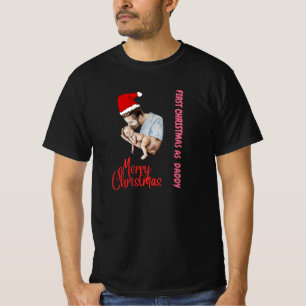 Camiseta Diseño divertido mi primera Feliz Navidad como pap