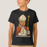 Diseño divertido papal de Trump con plantaciones d