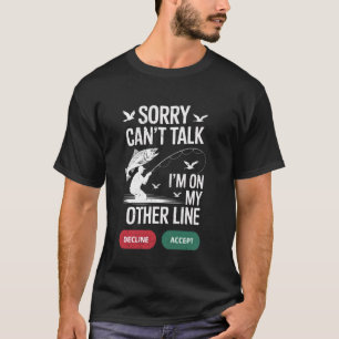 Camiseta Diseño divertido para amantes de la pesca y la caz