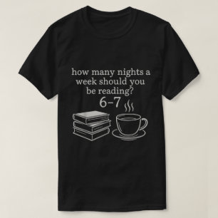 Camiseta Diseño divertido para amantes de los libros 6-7