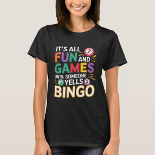 Camiseta Diseño divertido para amantes del bingo – Regalo p