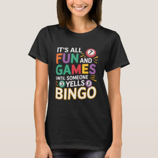 Camiseta Diseño divertido para amantes del bingo – Regalo p