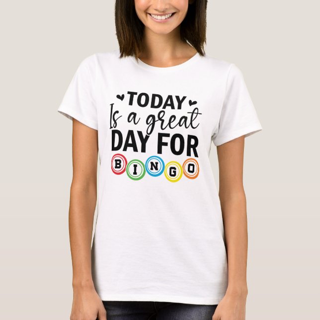 Camiseta Diseño divertido para amantes del bingo – Regalo p (Anverso)