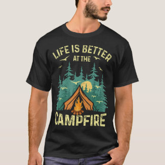 Camiseta Diseño divertido para amantes del camping para hom