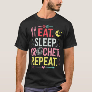 Camiseta Diseño divertido para amantes del ganchillo y el t