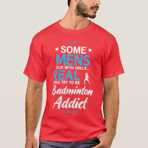 Camiseta Diseño divertido para hombres de Badminton Addict