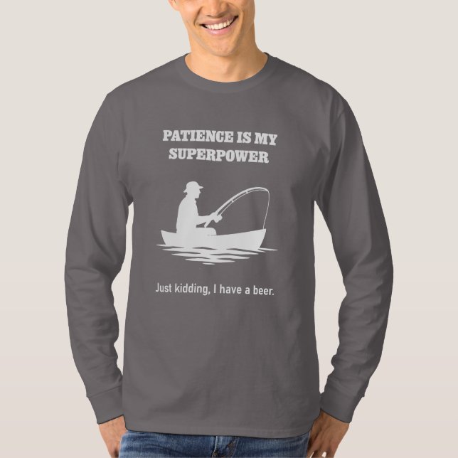 Camiseta Diseño divertido para los amantes de la pesca y la (Anverso)