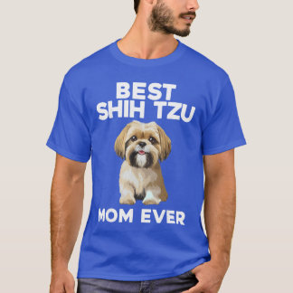 Camiseta Diseño divertido para mamá de Shihzu para mujeres 