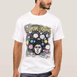 Camiseta diseño divertido para pensadores excesivos