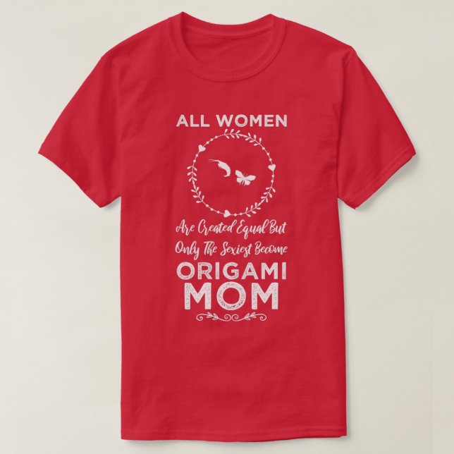 Camiseta Diseño divertido para regalo de Origami Mom (Diseño del anverso)
