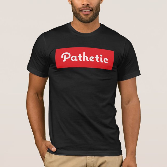 Camiseta Diseño divertido patético del cuadrado de la (Anverso)