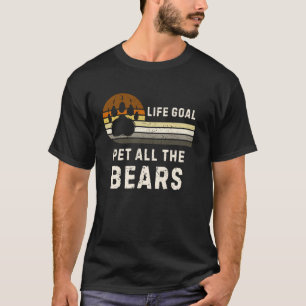 Camiseta Diseño divertido retro de huella de garra de orgul