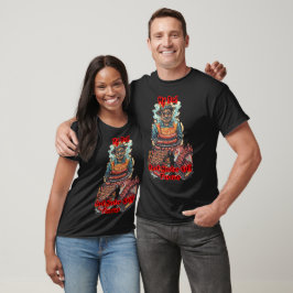Camiseta Diseño Divertido y Colorido de Barbacoa en Negro