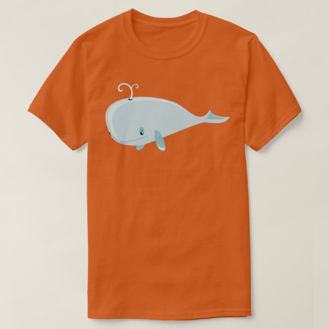 Camiseta Diseño divertido y Guay Baby Whale Art 1 (Diseño del anverso)